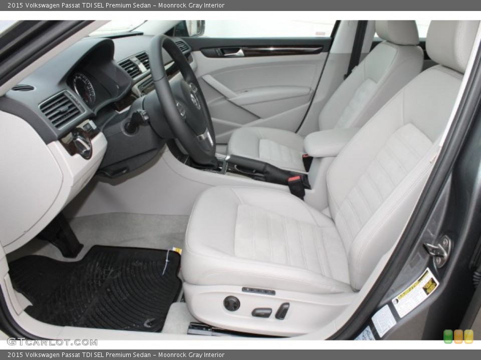 Moonrock Gray Interior Front Seat for the 2015 Volkswagen Passat TDI SEL Premium Sedan #98487231