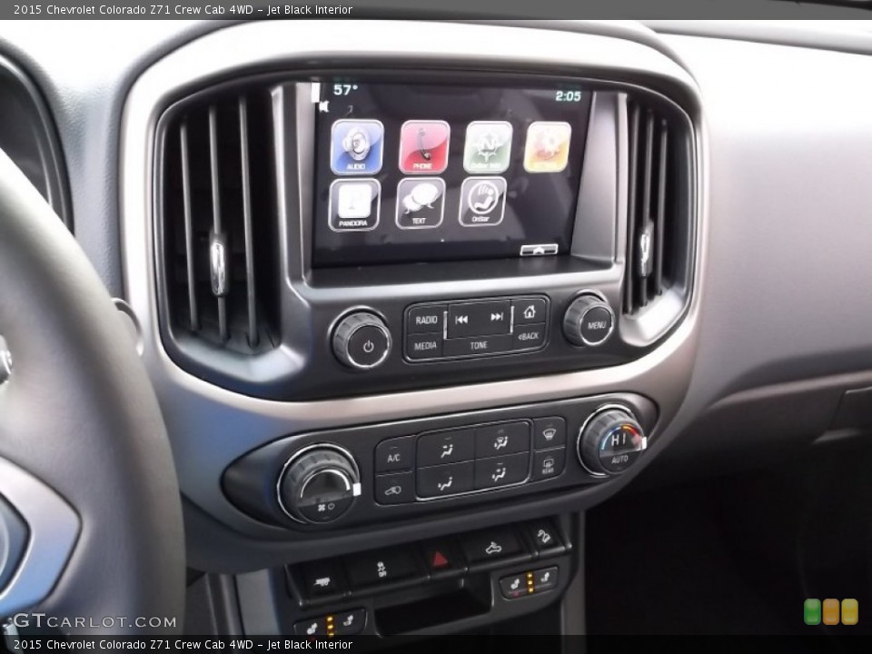 Jet Black Interior Controls for the 2015 Chevrolet Colorado Z71 Crew Cab 4WD #98508349