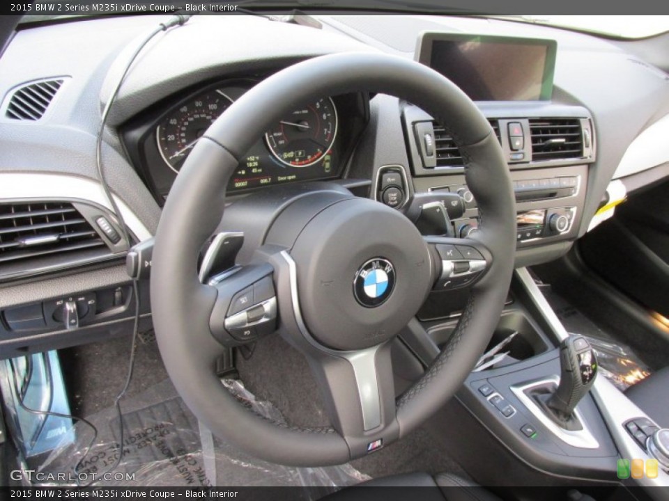 Black Interior Steering Wheel for the 2015 BMW 2 Series M235i xDrive Coupe #98513681