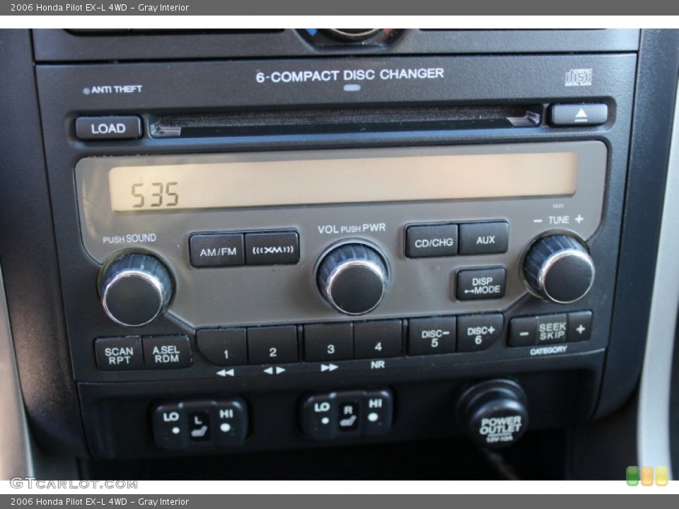 Gray Interior Controls for the 2006 Honda Pilot EX-L 4WD #98515935