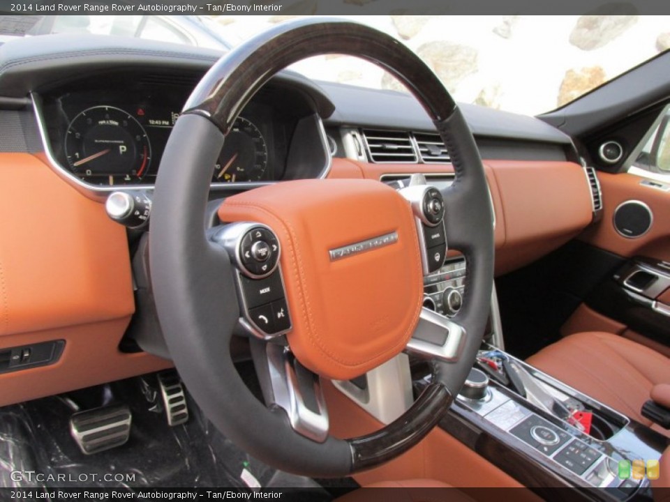 Tan/Ebony Interior Steering Wheel for the 2014 Land Rover Range Rover Autobiography #98517509