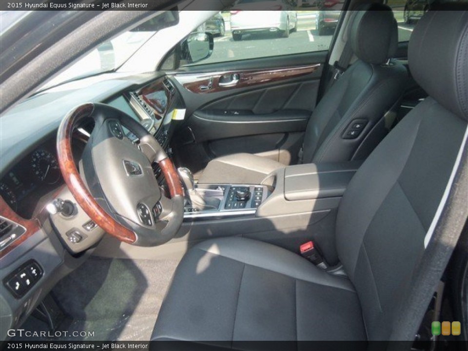 Jet Black 2015 Hyundai Equus Interiors