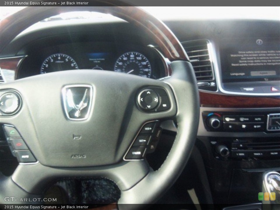 Jet Black Interior Steering Wheel for the 2015 Hyundai Equus Signature #98531070