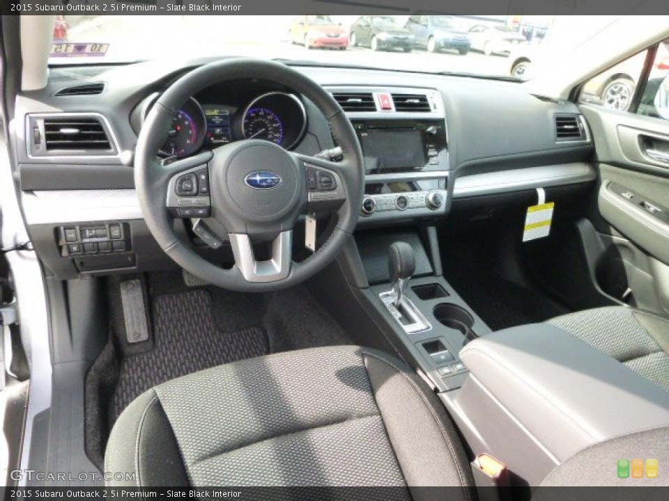 Slate Black Interior Photo for the 2015 Subaru Outback 2.5i Premium #98540532