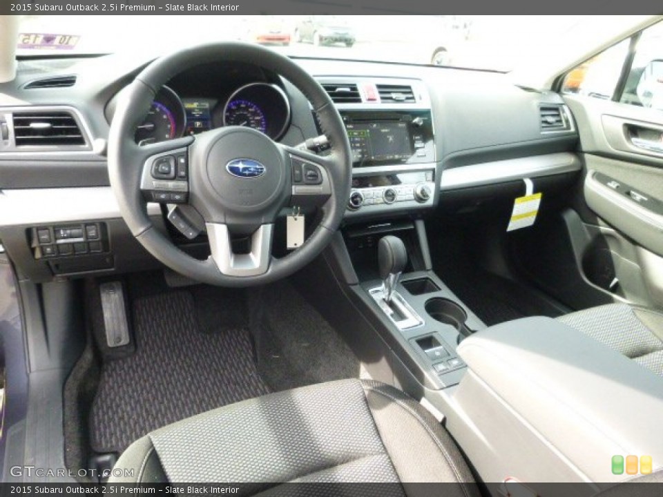 Slate Black Interior Photo for the 2015 Subaru Outback 2.5i Premium #98540958