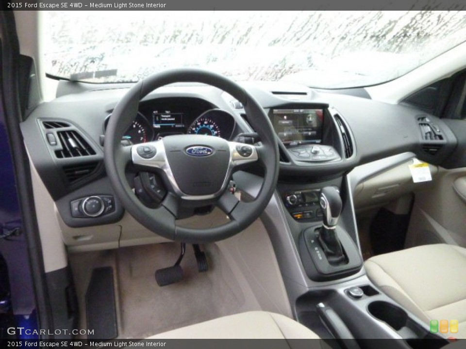 Medium Light Stone Interior Prime Interior for the 2015 Ford Escape SE 4WD #98546666
