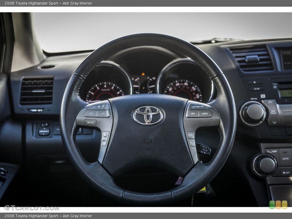 Ash Gray Interior Steering Wheel for the 2008 Toyota Highlander Sport #98548388