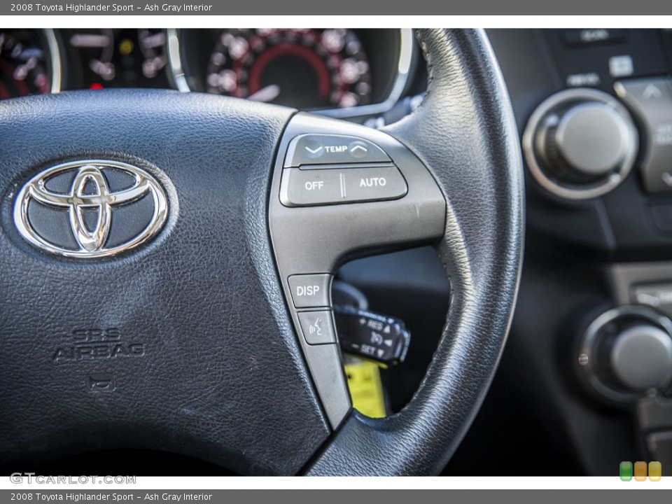 Ash Gray Interior Controls for the 2008 Toyota Highlander Sport #98548424