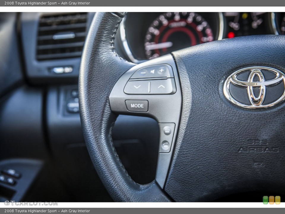 Ash Gray Interior Controls for the 2008 Toyota Highlander Sport #98548451