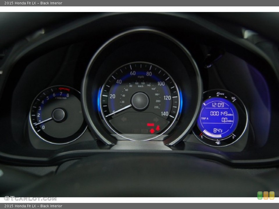 Black Interior Gauges for the 2015 Honda Fit LX #98560290