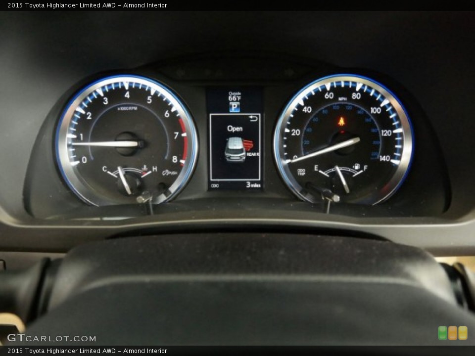 Almond Interior Gauges for the 2015 Toyota Highlander Limited AWD #98569873