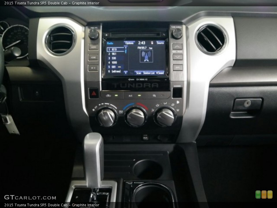 Graphite Interior Controls for the 2015 Toyota Tundra SR5 Double Cab #98570407