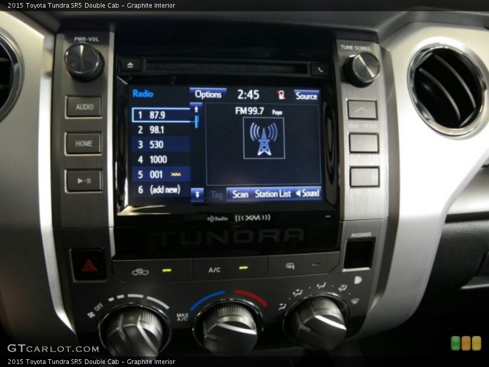 Graphite Interior Controls for the 2015 Toyota Tundra SR5 Double Cab #98570416