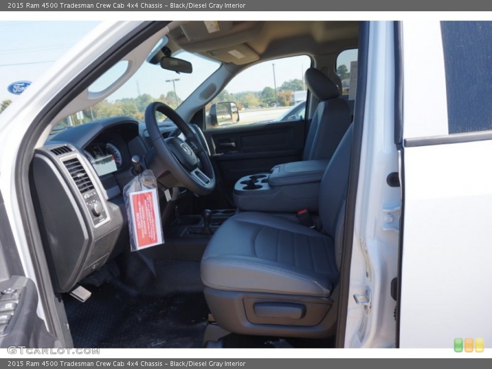 Black/Diesel Gray Interior Photo for the 2015 Ram 4500 Tradesman Crew Cab 4x4 Chassis #98574032