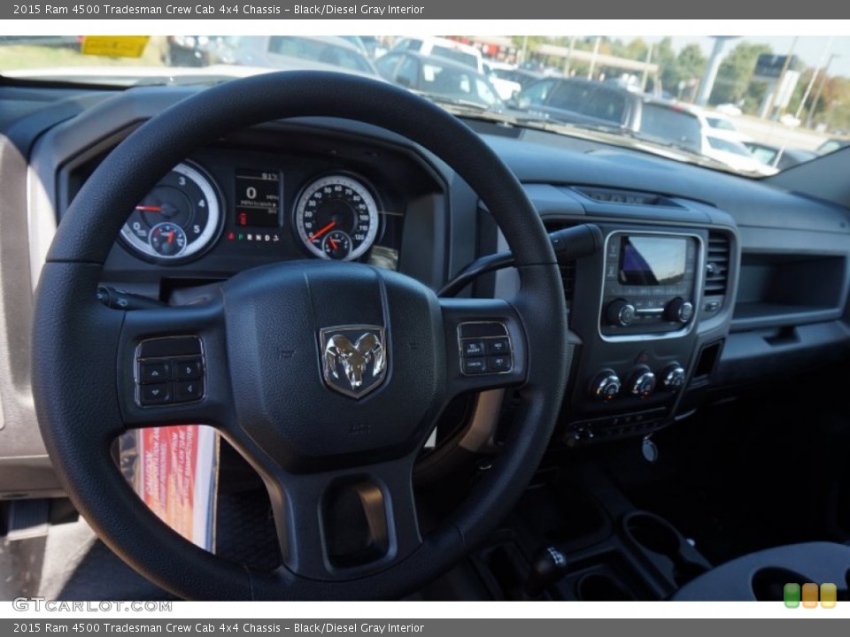 Black/Diesel Gray Interior Dashboard for the 2015 Ram 4500 Tradesman Crew Cab 4x4 Chassis #98574058