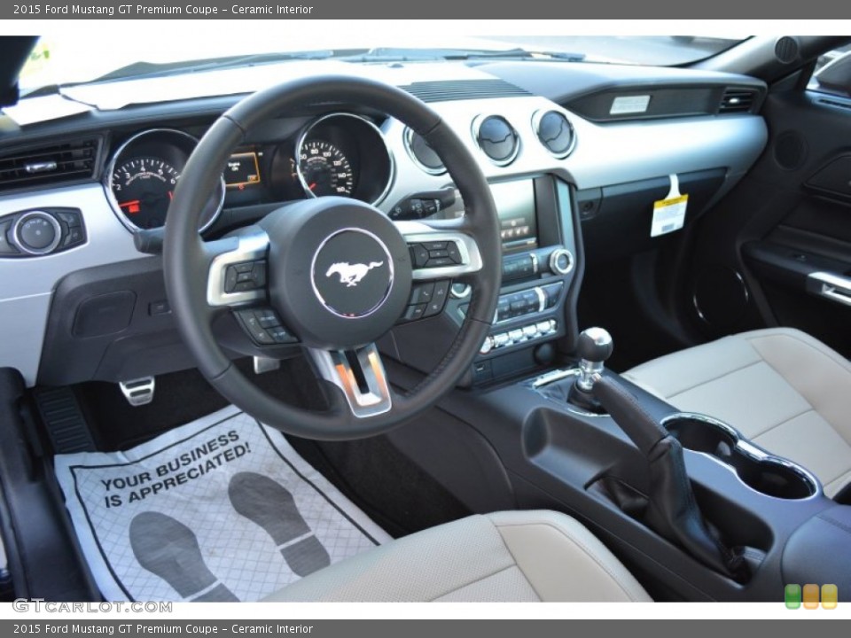 Ceramic Interior Prime Interior for the 2015 Ford Mustang GT Premium Coupe #98576209
