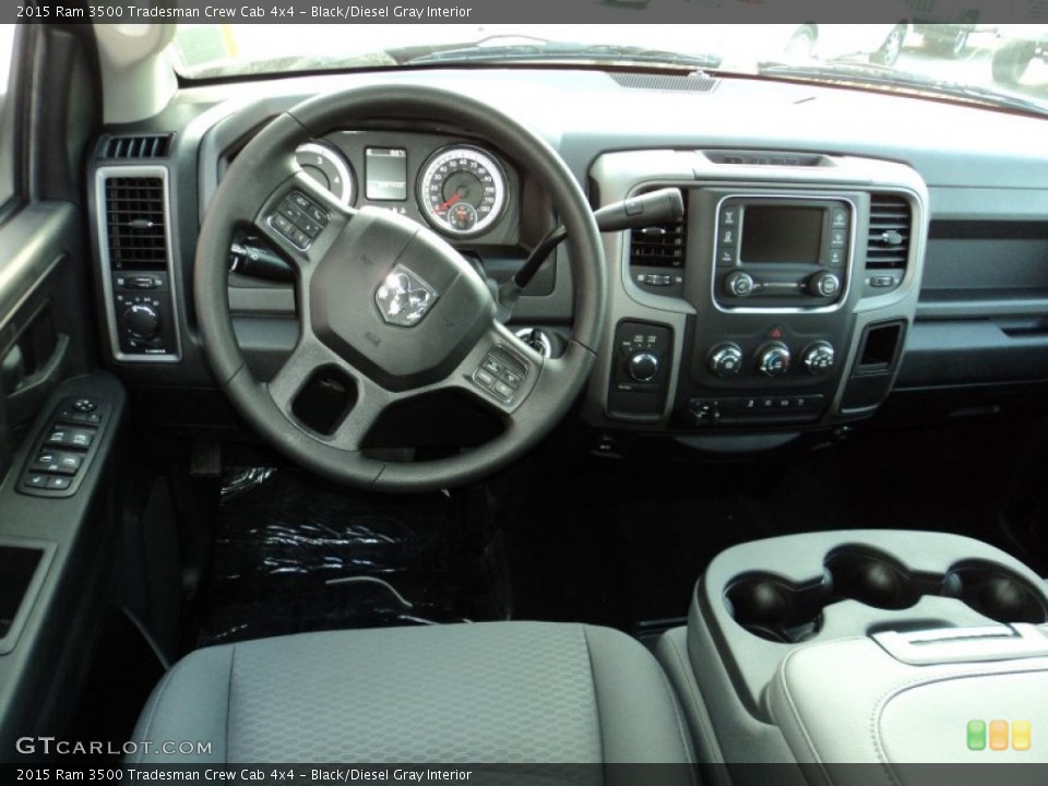 Black/Diesel Gray Interior Dashboard for the 2015 Ram 3500 Tradesman Crew Cab 4x4 #98577343