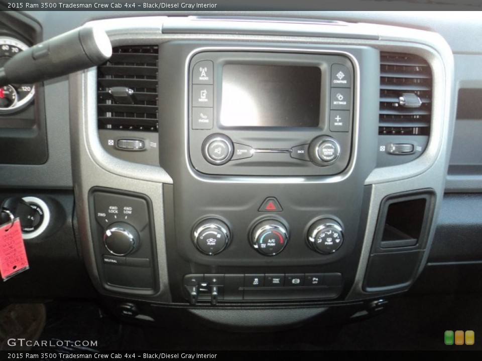 Black/Diesel Gray Interior Controls for the 2015 Ram 3500 Tradesman Crew Cab 4x4 #98577382