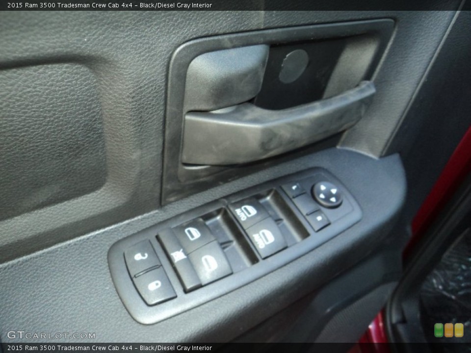 Black/Diesel Gray Interior Controls for the 2015 Ram 3500 Tradesman Crew Cab 4x4 #98577511