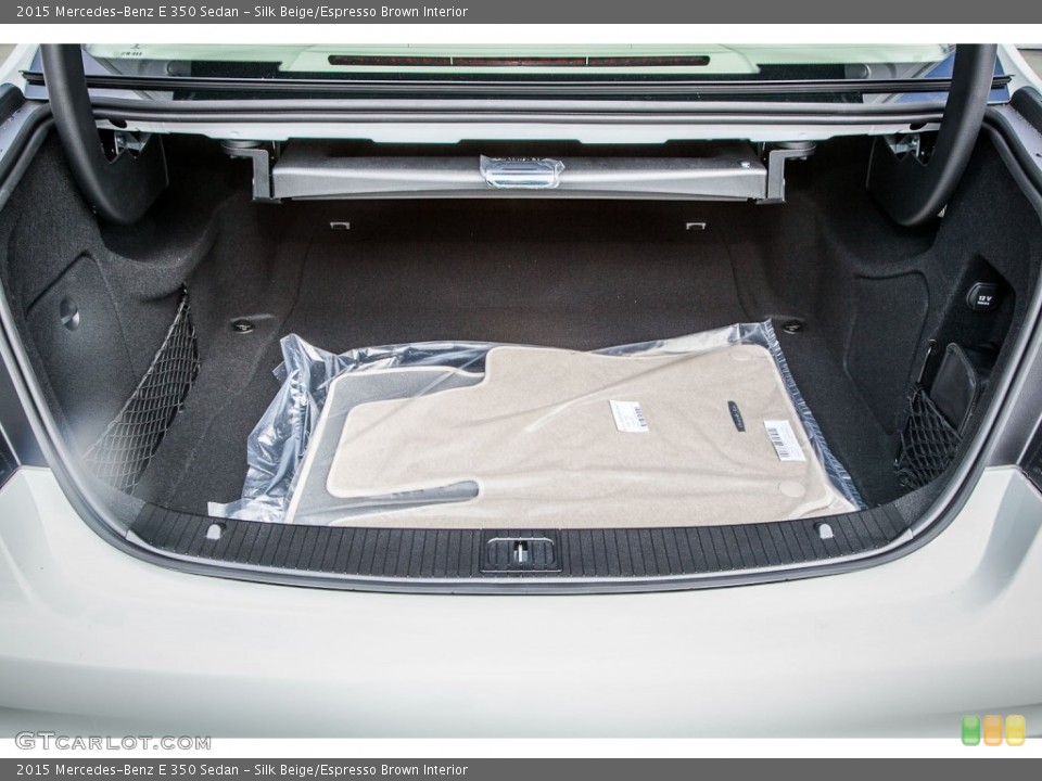 Silk Beige/Espresso Brown Interior Trunk for the 2015 Mercedes-Benz E 350 Sedan #98579209