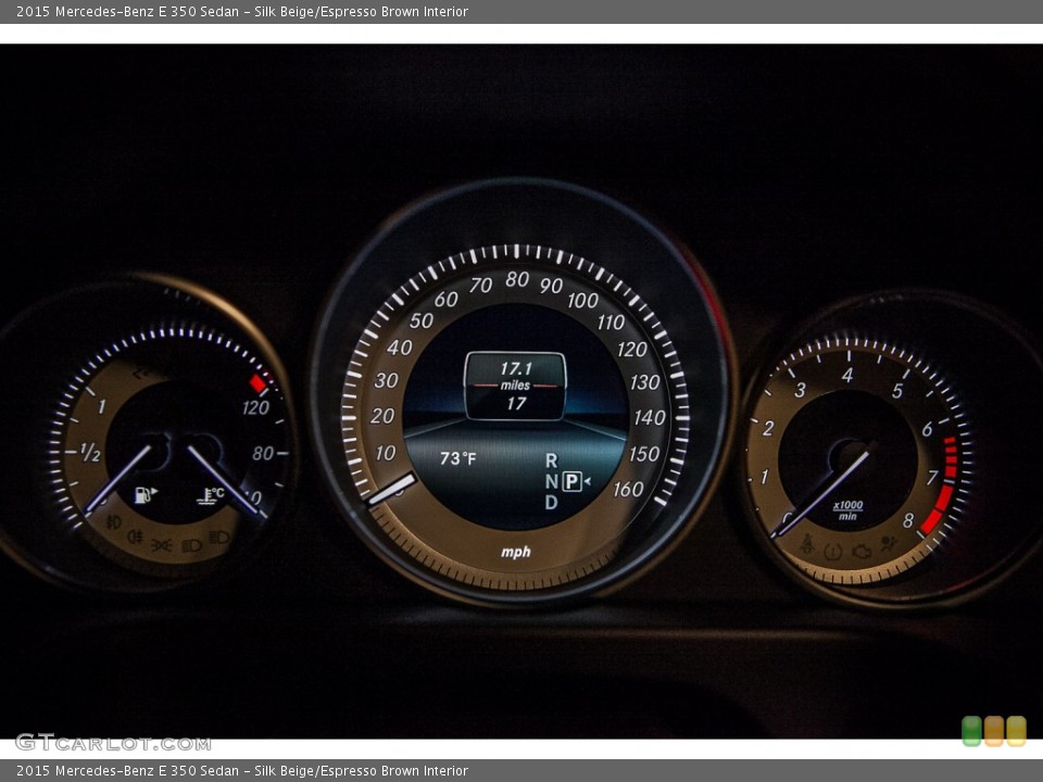 Silk Beige/Espresso Brown Interior Gauges for the 2015 Mercedes-Benz E 350 Sedan #98579286