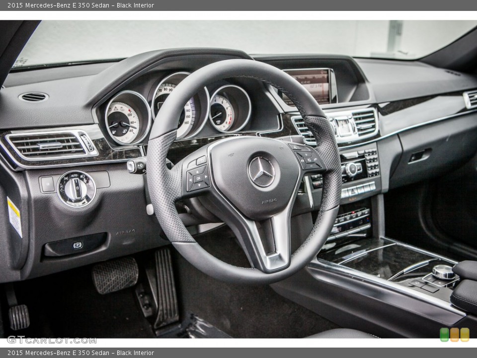 Black Interior Dashboard for the 2015 Mercedes-Benz E 350 Sedan #98579629