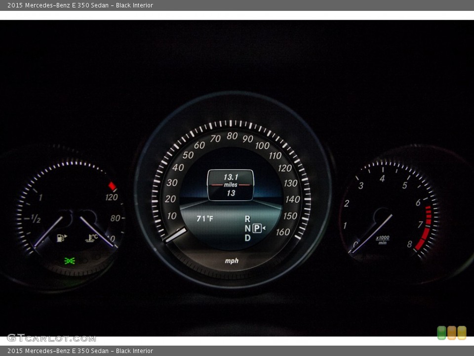 Black Interior Gauges for the 2015 Mercedes-Benz E 350 Sedan #98579668
