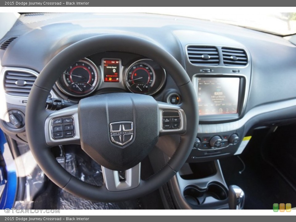 Black Interior Steering Wheel for the 2015 Dodge Journey Crossroad #98583076