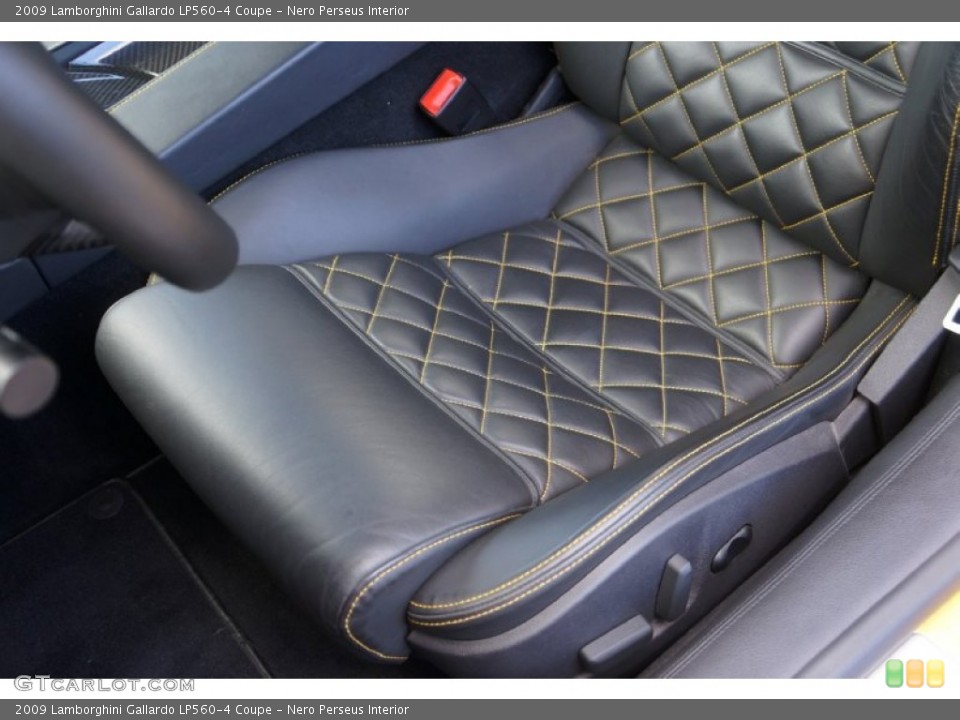 Nero Perseus Interior Front Seat for the 2009 Lamborghini Gallardo LP560-4 Coupe #98589916