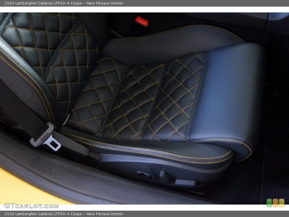 Nero Perseus Interior Front Seat for the 2009 Lamborghini Gallardo LP560-4 Coupe #98590195