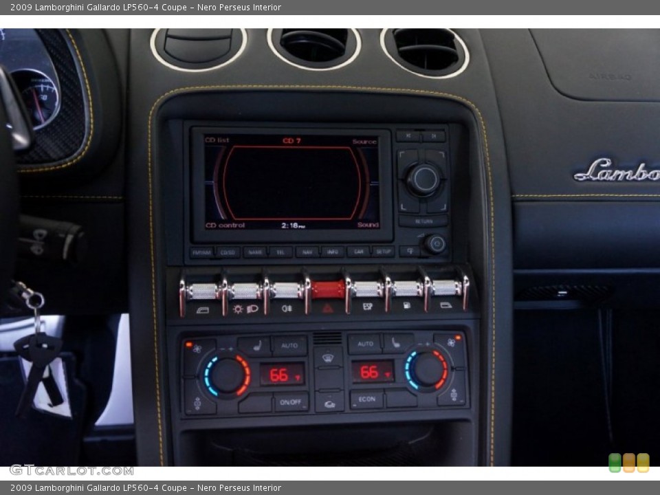 Nero Perseus Interior Controls for the 2009 Lamborghini Gallardo LP560-4 Coupe #98590274