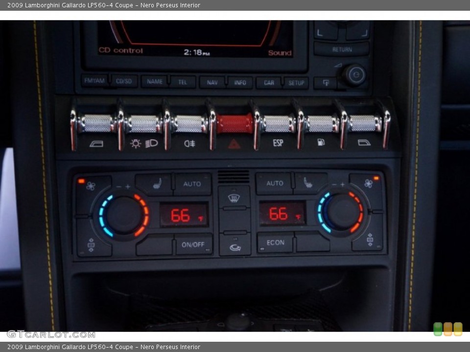 Nero Perseus Interior Controls for the 2009 Lamborghini Gallardo LP560-4 Coupe #98590291