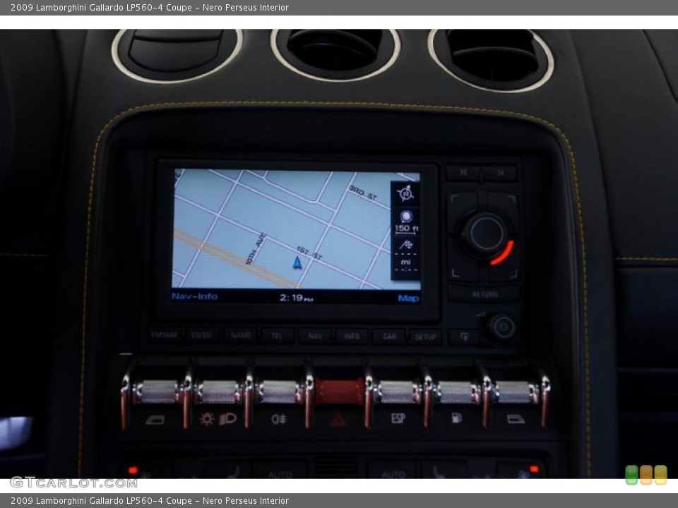 Nero Perseus Interior Controls for the 2009 Lamborghini Gallardo LP560-4 Coupe #98590354