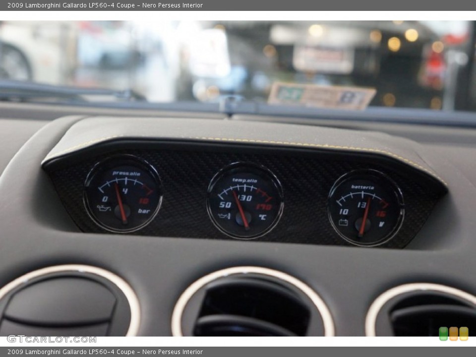 Nero Perseus Interior Gauges for the 2009 Lamborghini Gallardo LP560-4 Coupe #98590372