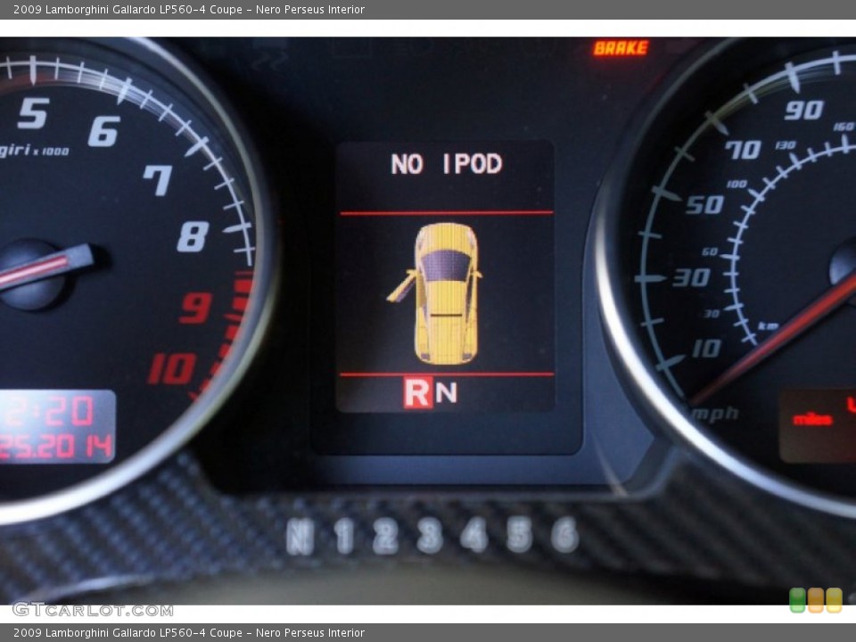 Nero Perseus Interior Gauges for the 2009 Lamborghini Gallardo LP560-4 Coupe #98590453