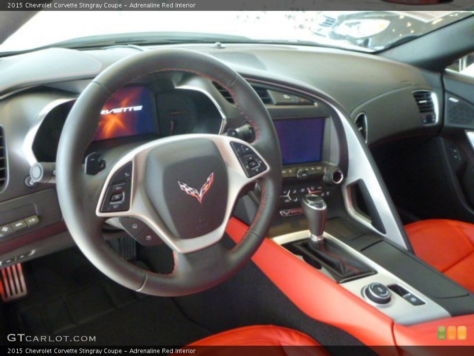 Adrenaline Red Interior Dashboard for the 2015 Chevrolet Corvette Stingray Coupe #98595874