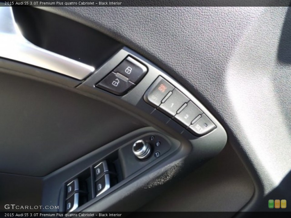 Black Interior Controls for the 2015 Audi S5 3.0T Premium Plus quattro Cabriolet #98602924