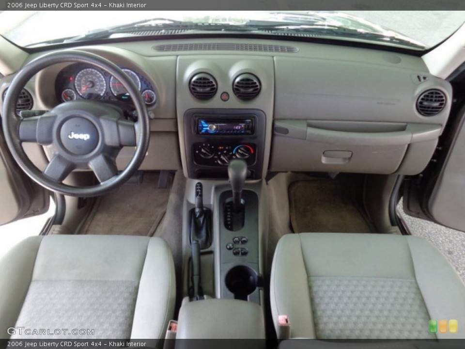 Khaki Interior Dashboard for the 2006 Jeep Liberty CRD Sport 4x4 #98612315