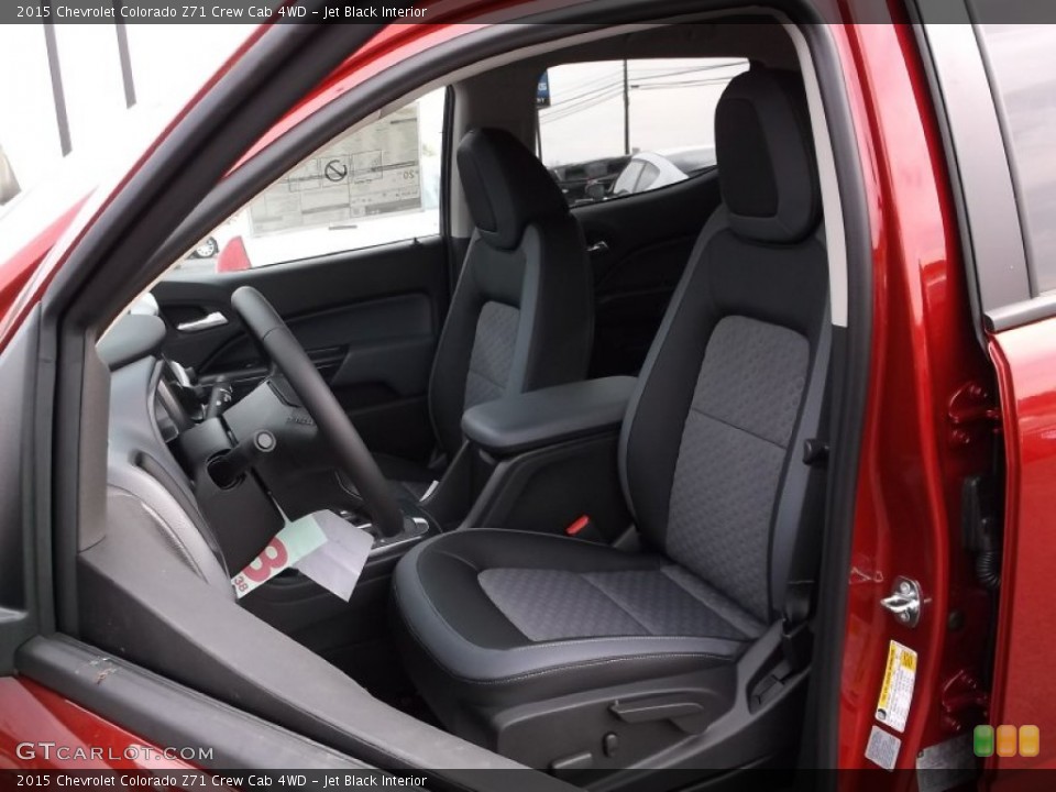 Jet Black Interior Front Seat for the 2015 Chevrolet Colorado Z71 Crew Cab 4WD #98616506