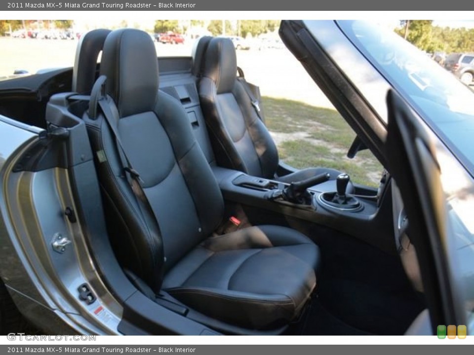 Black Interior Front Seat for the 2011 Mazda MX-5 Miata Grand Touring Roadster #98620277