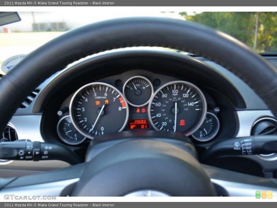 Black Interior Gauges for the 2011 Mazda MX-5 Miata Grand Touring Roadster #98620353