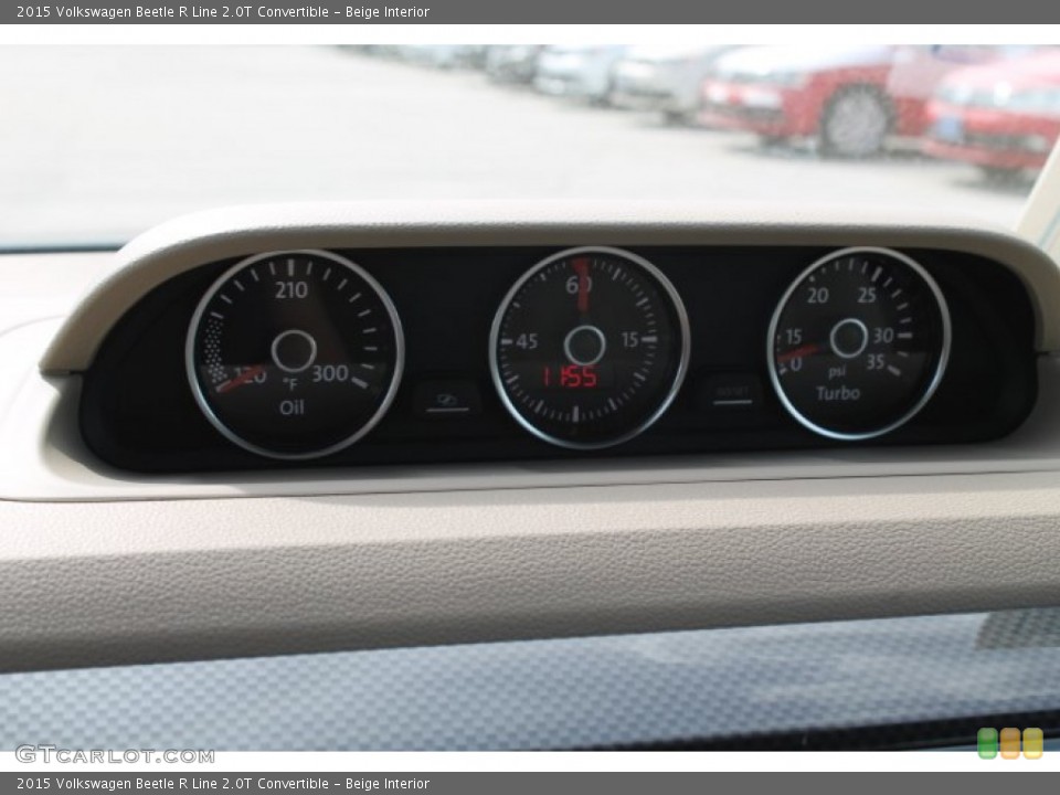 Beige Interior Gauges for the 2015 Volkswagen Beetle R Line 2.0T Convertible #98626935