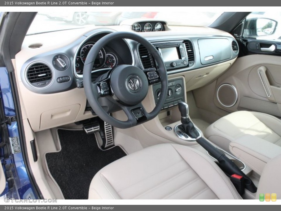 Beige Interior Photo for the 2015 Volkswagen Beetle R Line 2.0T Convertible #98627358