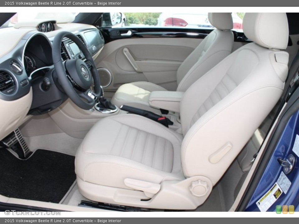 Beige Interior Front Seat for the 2015 Volkswagen Beetle R Line 2.0T Convertible #98627371