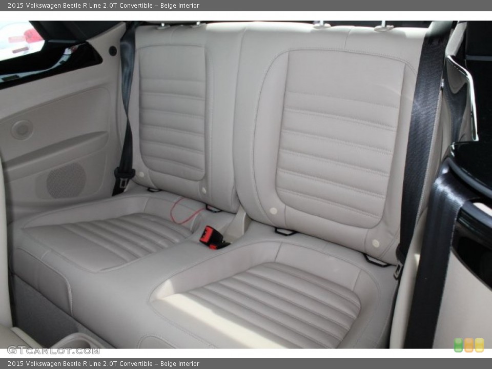 Beige Interior Rear Seat for the 2015 Volkswagen Beetle R Line 2.0T Convertible #98627562