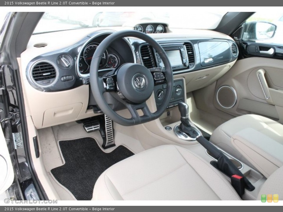 Beige Interior Photo for the 2015 Volkswagen Beetle R Line 2.0T Convertible #98628909