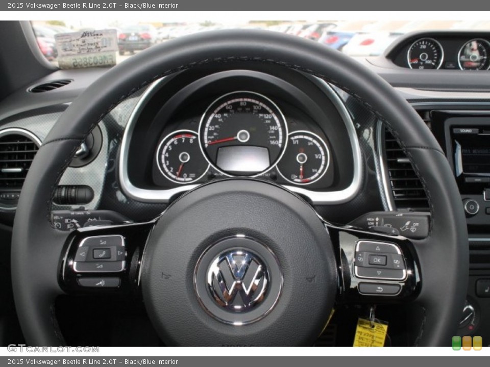 Black/Blue Interior Steering Wheel for the 2015 Volkswagen Beetle R Line 2.0T #98630472