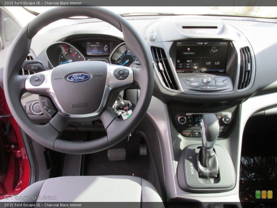 Charcoal Black Interior Dashboard for the 2015 Ford Escape SE #98636391