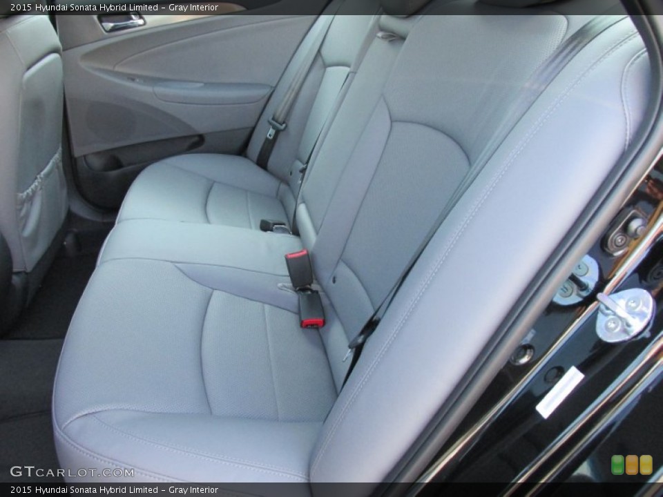 Gray Interior Rear Seat for the 2015 Hyundai Sonata Hybrid Limited #98646236