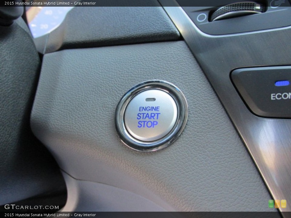 Gray Interior Controls for the 2015 Hyundai Sonata Hybrid Limited #98646515